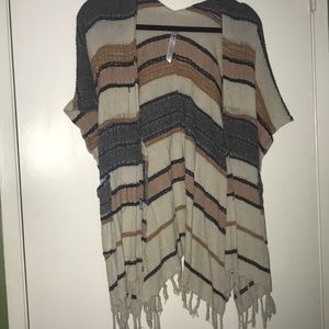 SOLD !!! Cute Scarf Tunic Top with Fringe